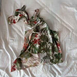 Zara Floral Camisole Top - Green and Red